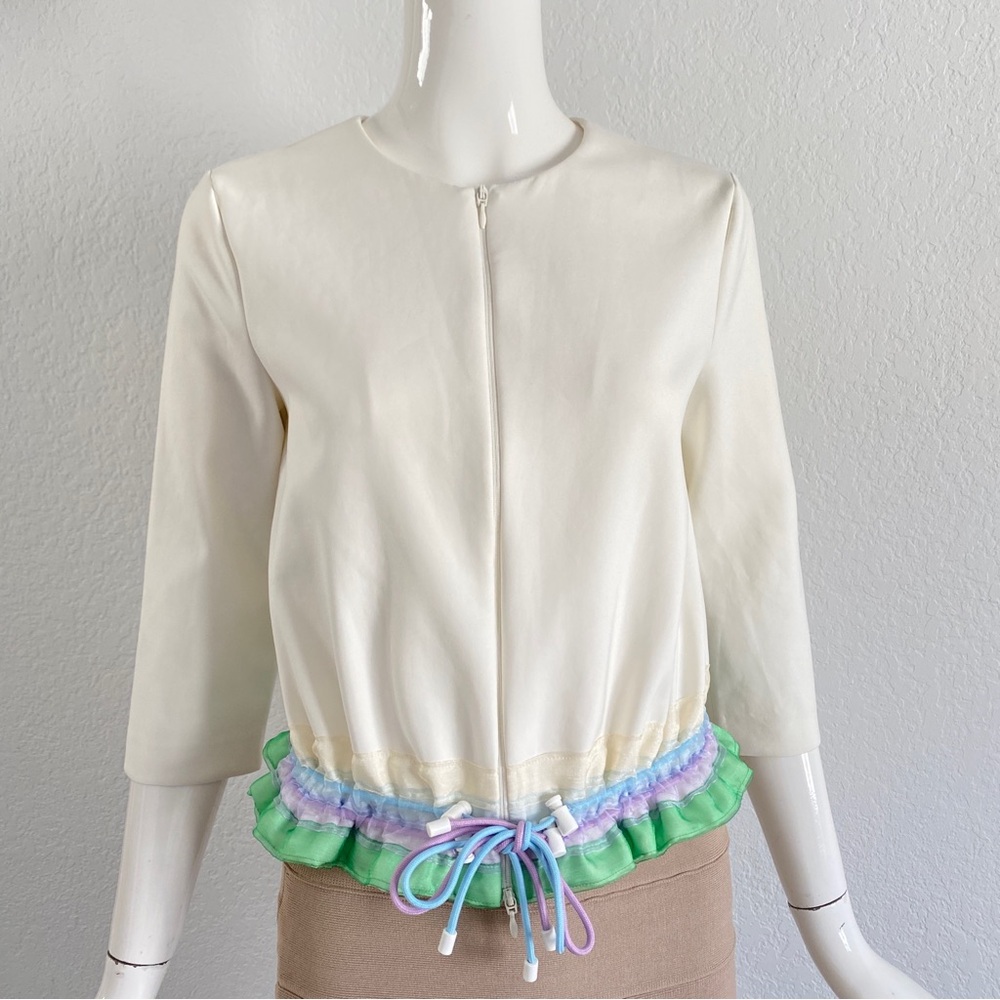 emporio armani white sporty jacket